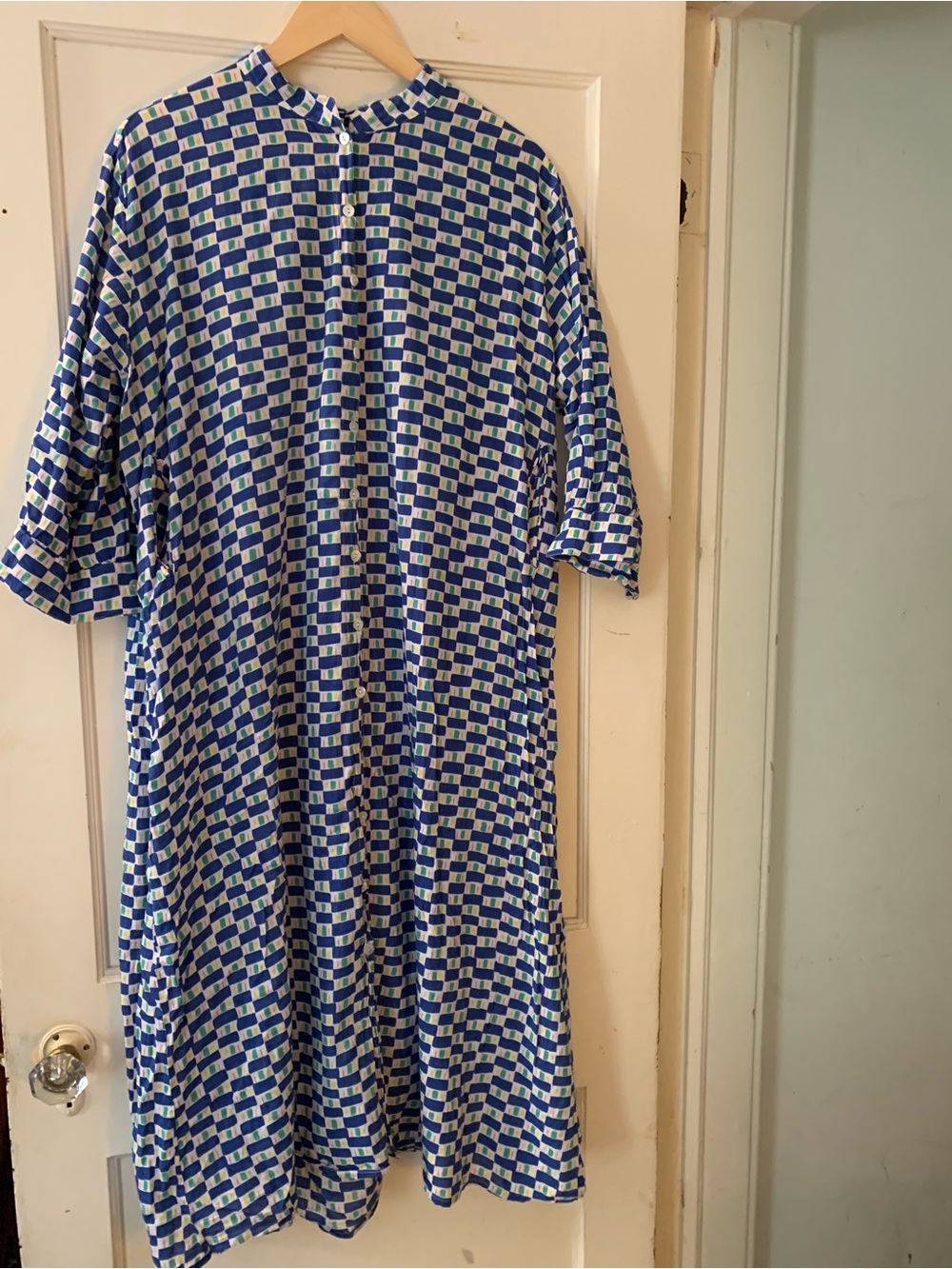 Humphries and Begg "Beachy Gown" Button-Front  Dress